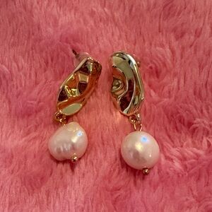 Handmade Natural Pearl Drop Earrings